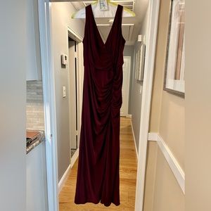 Wine Bridesmaid/Prom Gown